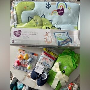 Parent's Choice Nursery Set with Green, Blue Accents & Bundle!